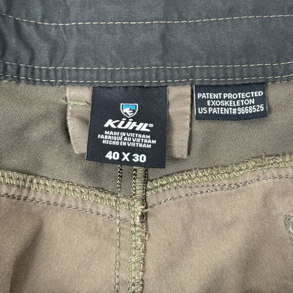 KUHL Radikl Pants Hiking Stretch 40x30 Men's Brown Taupe Outdoors Trail Camping - Picture 3 of 9
